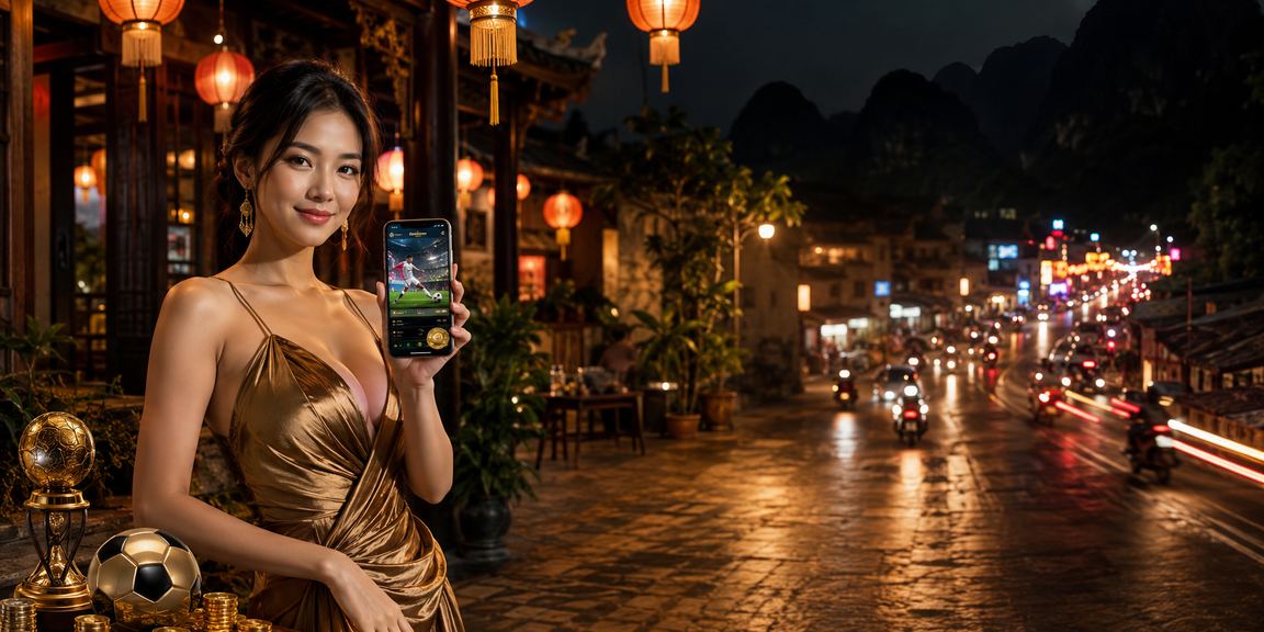 Người chơi theo dõi kết quả cá cược bóng đá tại chợ đêm Ninh Bình